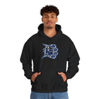 Detroit 313 Drip Skyline Hoodie | Graffiti Letter B Chest Design
