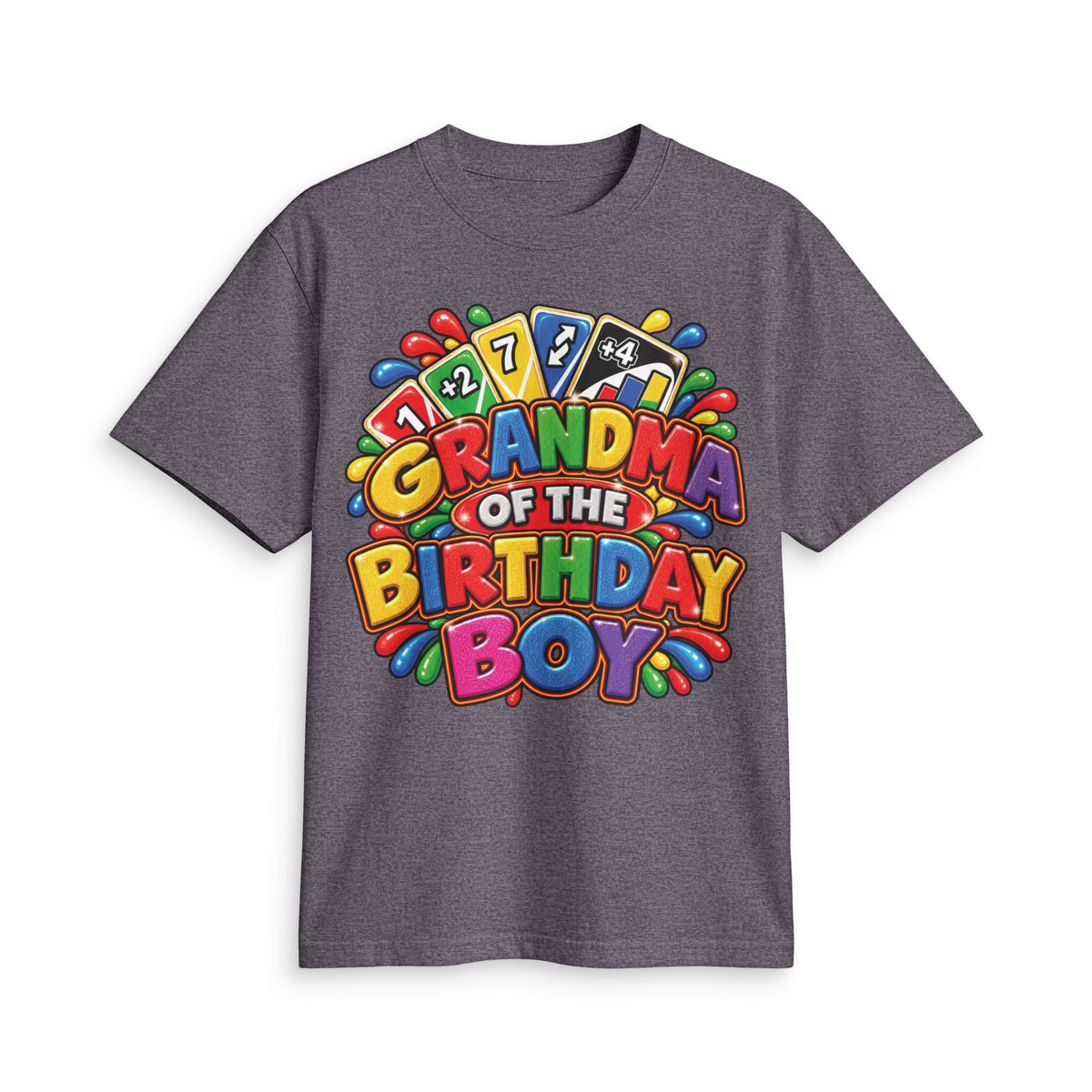 Grandma of the Birthday Boy T-Shirt | Colorful Birthday Design