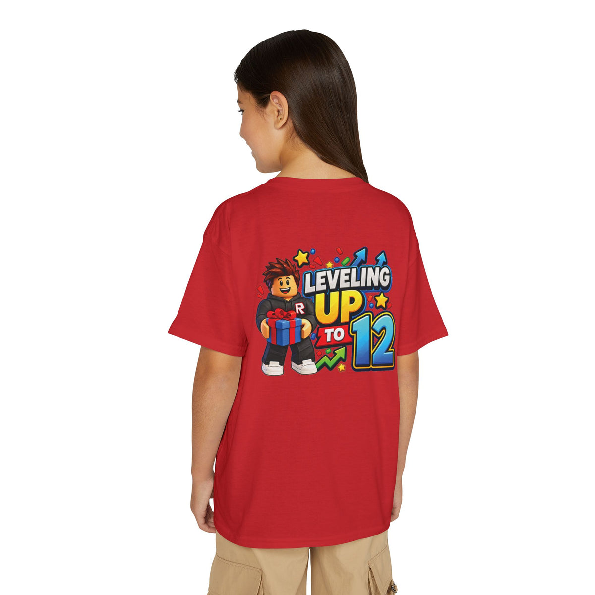 Youth Roblox Birthday T-Shirt – Leveling Up to 12