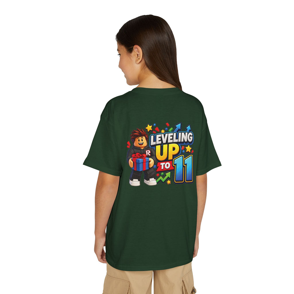 Roblox Birthday Leveling Up to 11 Youth T-Shirt