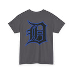 Detroit Basketball Lion Graphic Tee | Motor City D Old English Logo