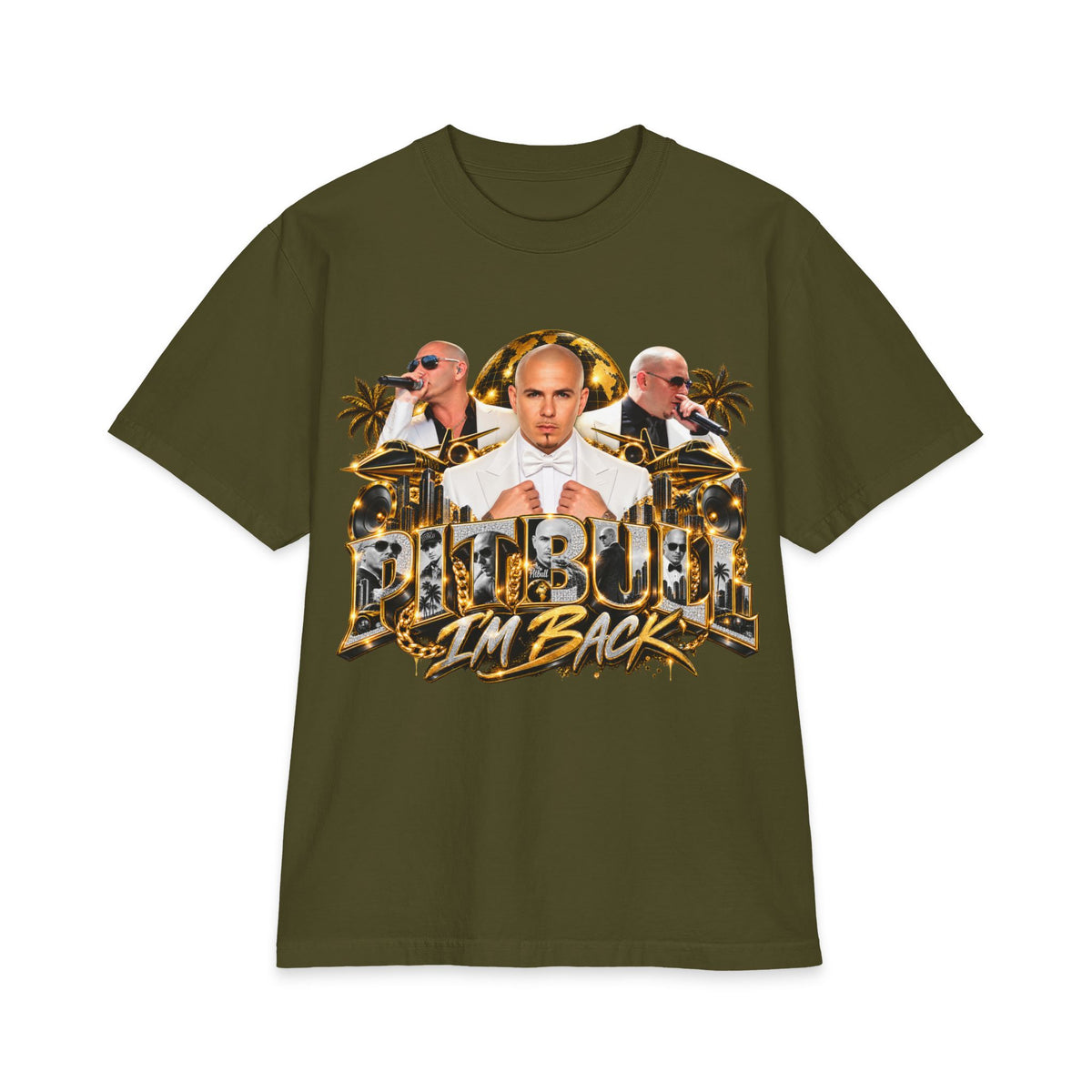Pitbull I'm Back T-Shirt | Rapper Pitbull Graphic Tee
