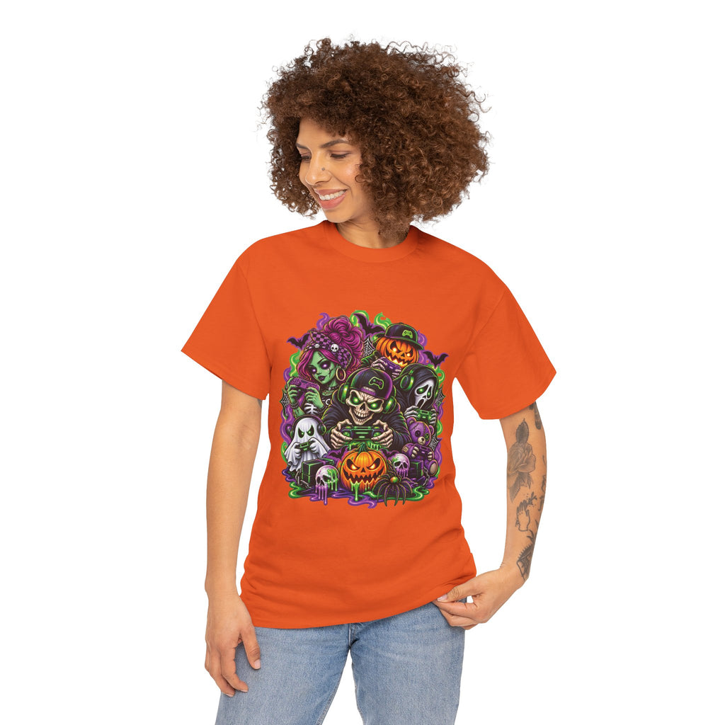 Spooky Halloween Monsters T-Shirt | Pumpkin, Ghost, Witch, Skeleton
