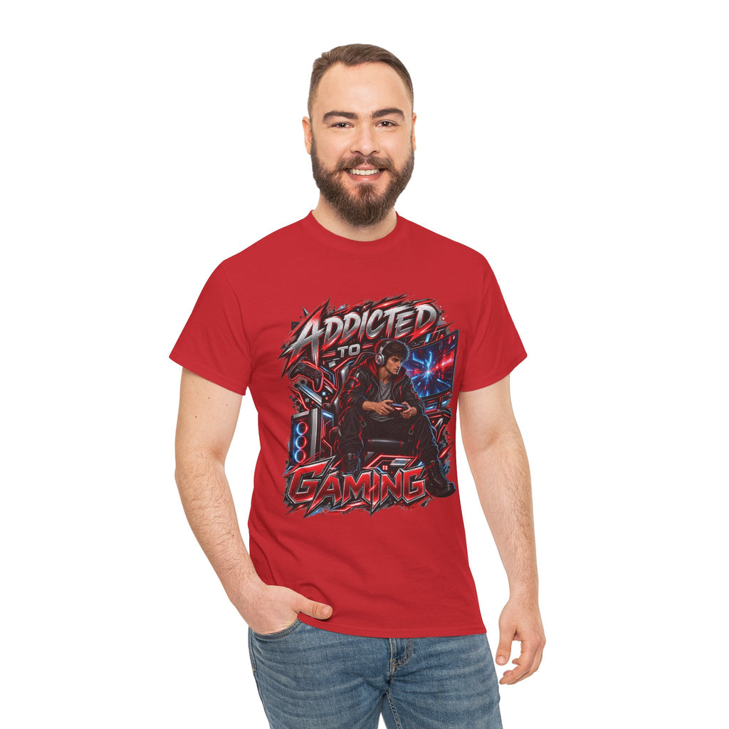 Addicted to Gaming Graphic T-Shirt