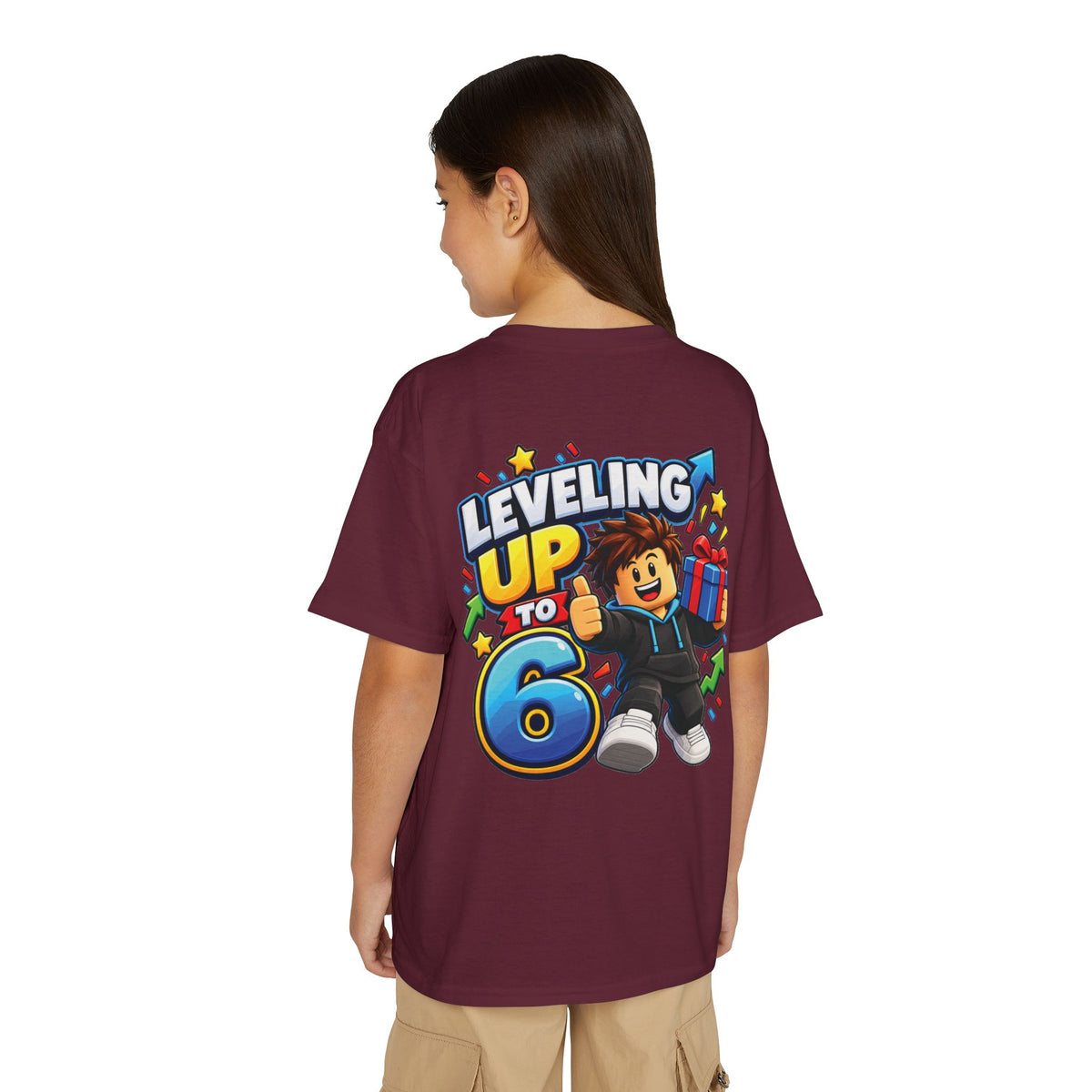 Roblox Birthday Leveling Up to 6 Youth T-Shirt