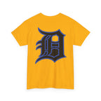 Detroit Basketball Lion Graphic Tee | Motor City D Old English Logo