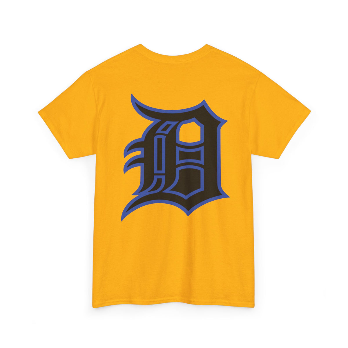 Detroit Basketball Lion Graphic Tee | Motor City D Old English Logo