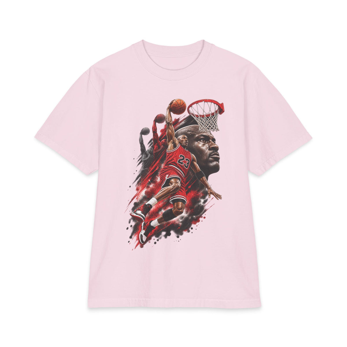 Basketball Icon portrait T-Shirt | Slam Dunk collage, jersey number 23