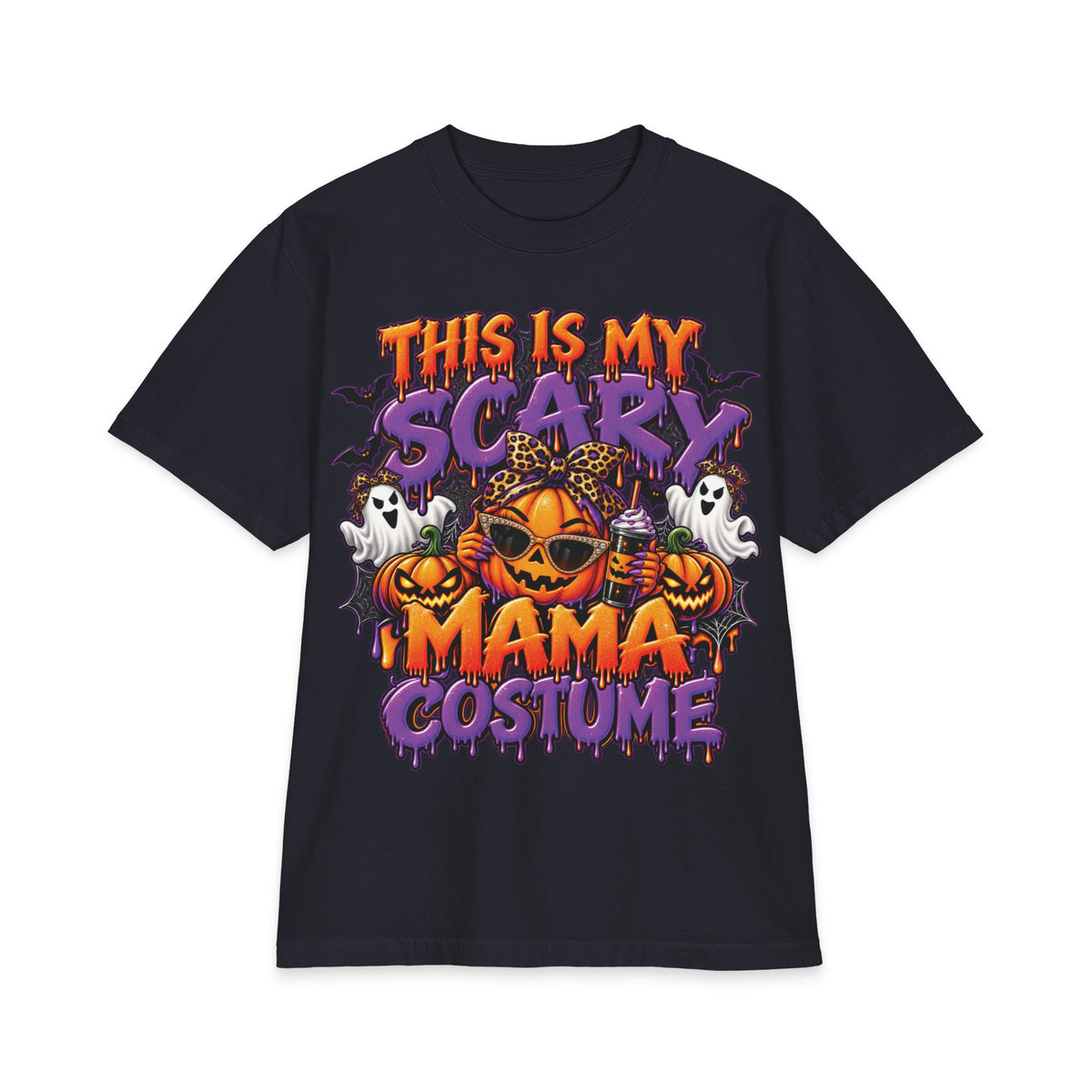 This Is My Scary Mama Costume T-Shirt | Halloween Pumpkin Ghosts