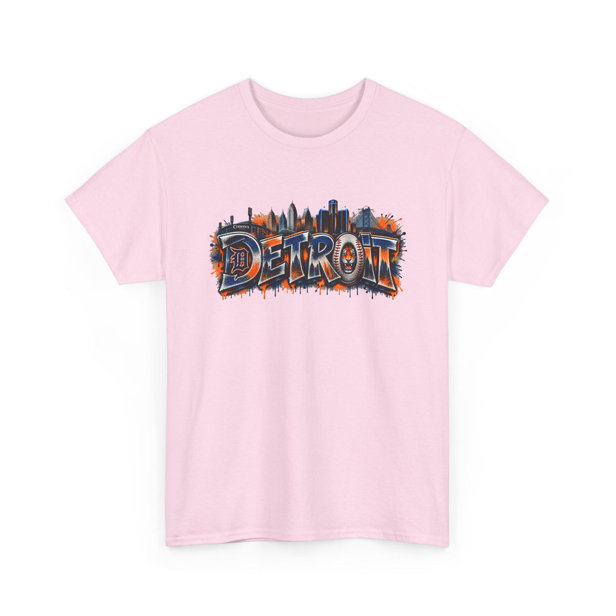 Detroit skyline graffiti T-Shirt | city skyline tee, urban street art