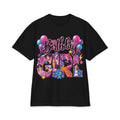 Kpop Hunter Demon Birthday Girl T-Shirt | Colorful Cartoon Letters, Balloons & Characters