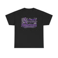 Fibromyalgia Purple Ribbon Awareness Flag Tee | Fibromyalgia Support