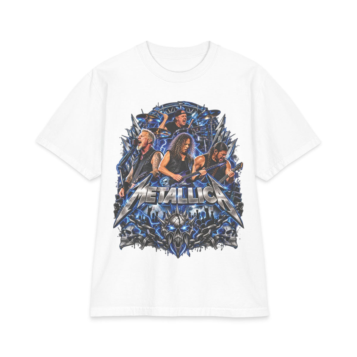 Metallica band montage T-Shirt | Rock band graphic tee