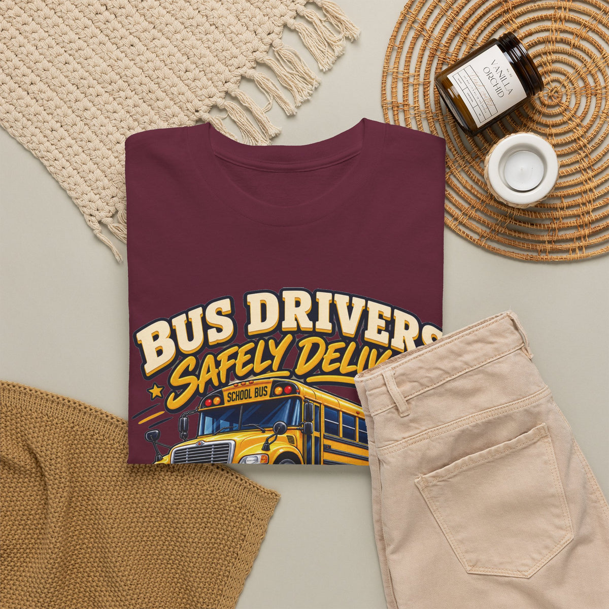 Bus Drivers Safely Deliver Futures Graphic T-Shirt
