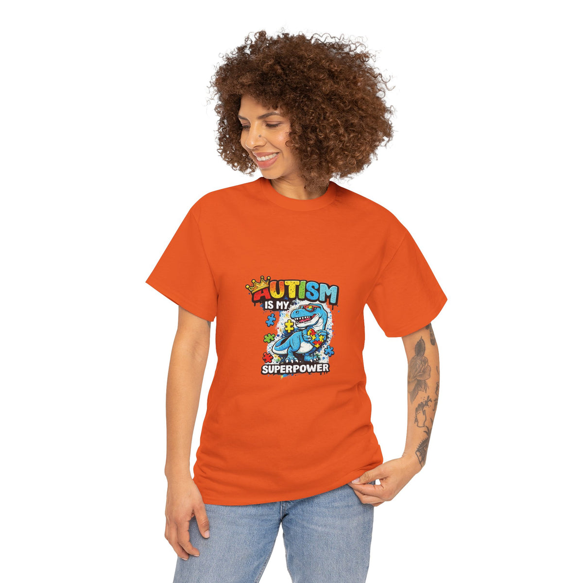 Autism Is My Superpower T-Shirt | Puzzle Piece Shark Design