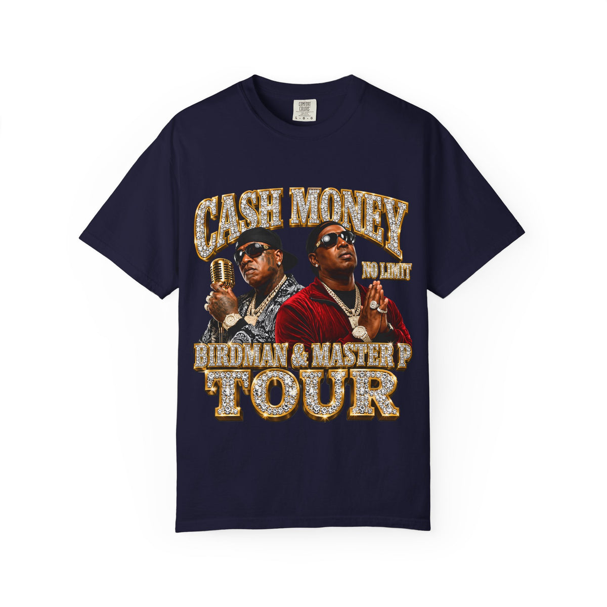 Cash Money Tour graphic T-shirt | Birdman & Master P inspired design