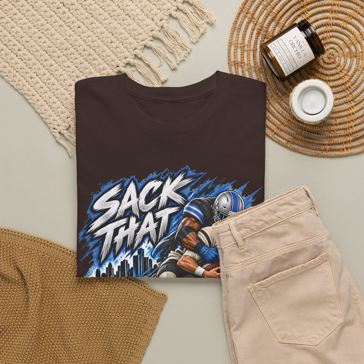 Sack That MF Lions football Graphic T-Shirt