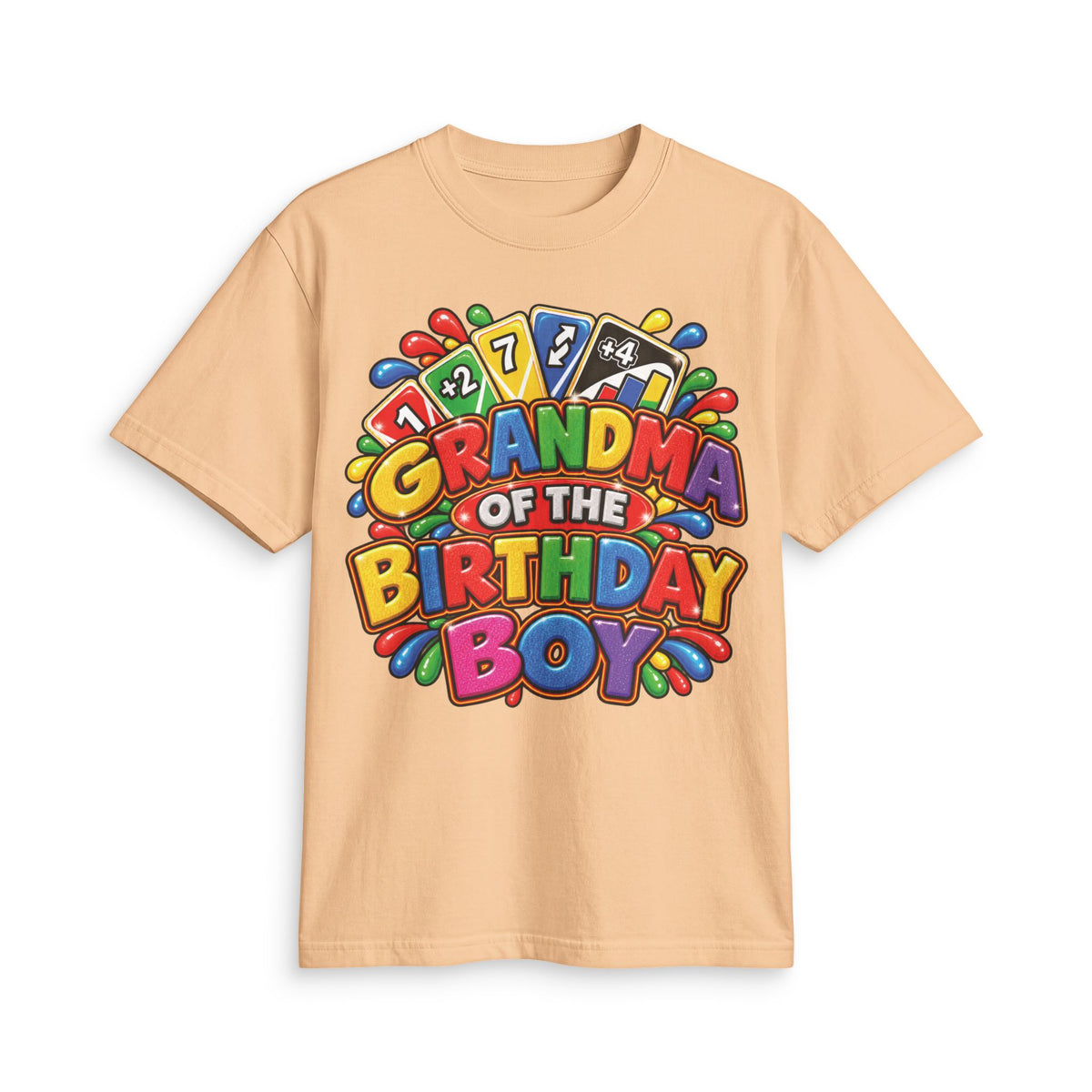 Grandma of the Birthday Boy T-Shirt | Colorful Birthday Design