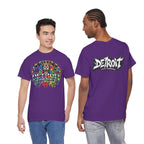 Detroit Lion Graffiti tee | Colorful Drip Lion Detroit Tee