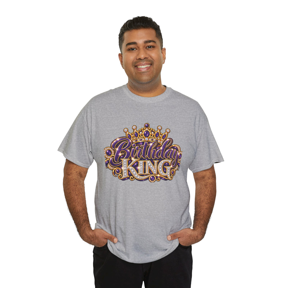 Birthday King Crown Graphic T-Shirt
