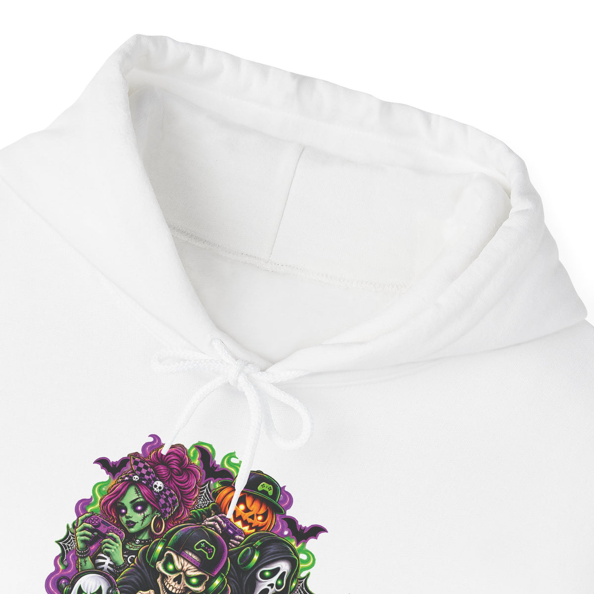 Spooky Halloween Skull Pumpkin Floral Hoodie | Haunted Garden Sweatshirt