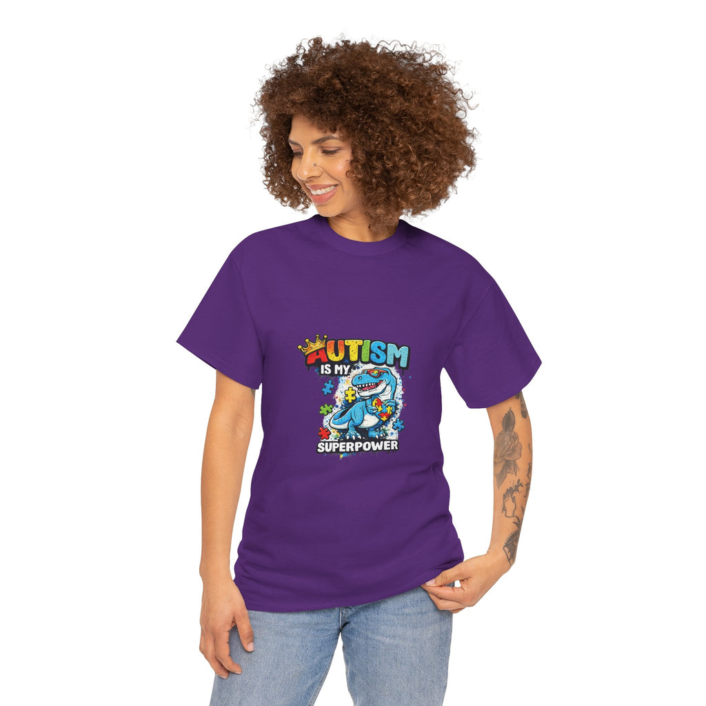 Autism Is My Superpower T-Shirt | Puzzle Piece Shark Design