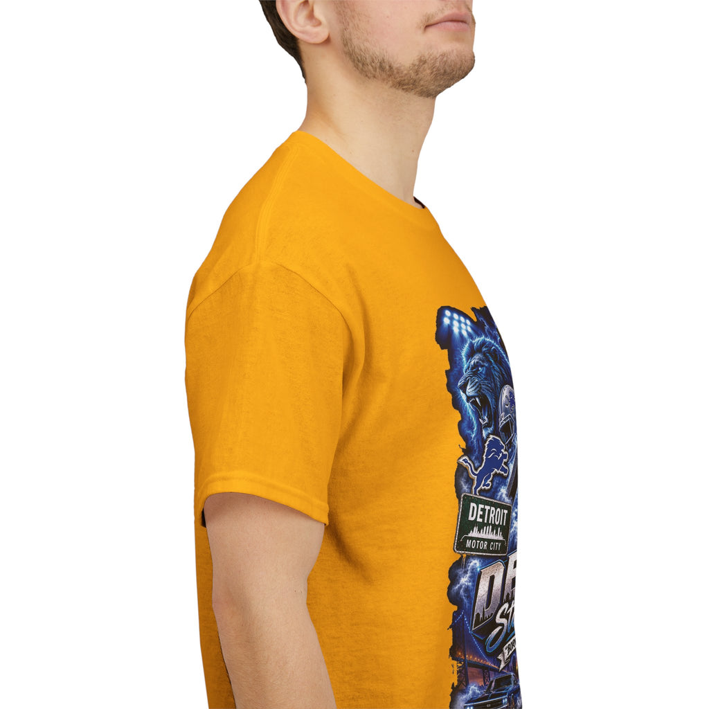 Detroit Skyline Collage Tee | Motor City Vintage Graphic T-Shirt