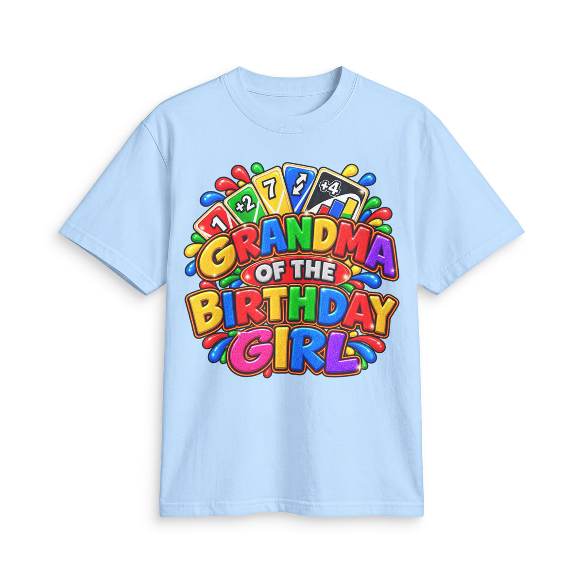 Grandma of the Birthday Girl T-Shirt | Colorful Birthday Design