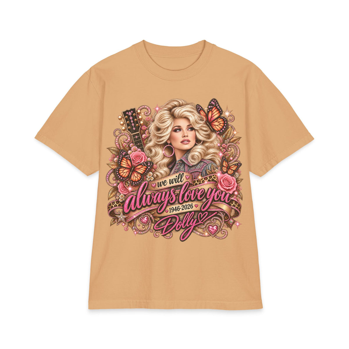 Dolly Tribute Portrait T-Shirt | We Will Always Love You 1946 2026