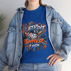 Detroit Batter Up T-Shirt | Baseball City Skyline Tee