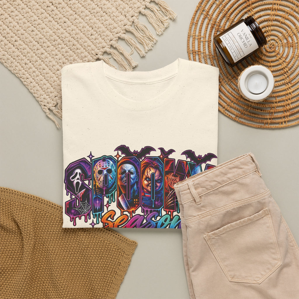 Horror Mask Graffiti Tee | Spooky Season Halloween Slasher Skull Vampire Werewolf