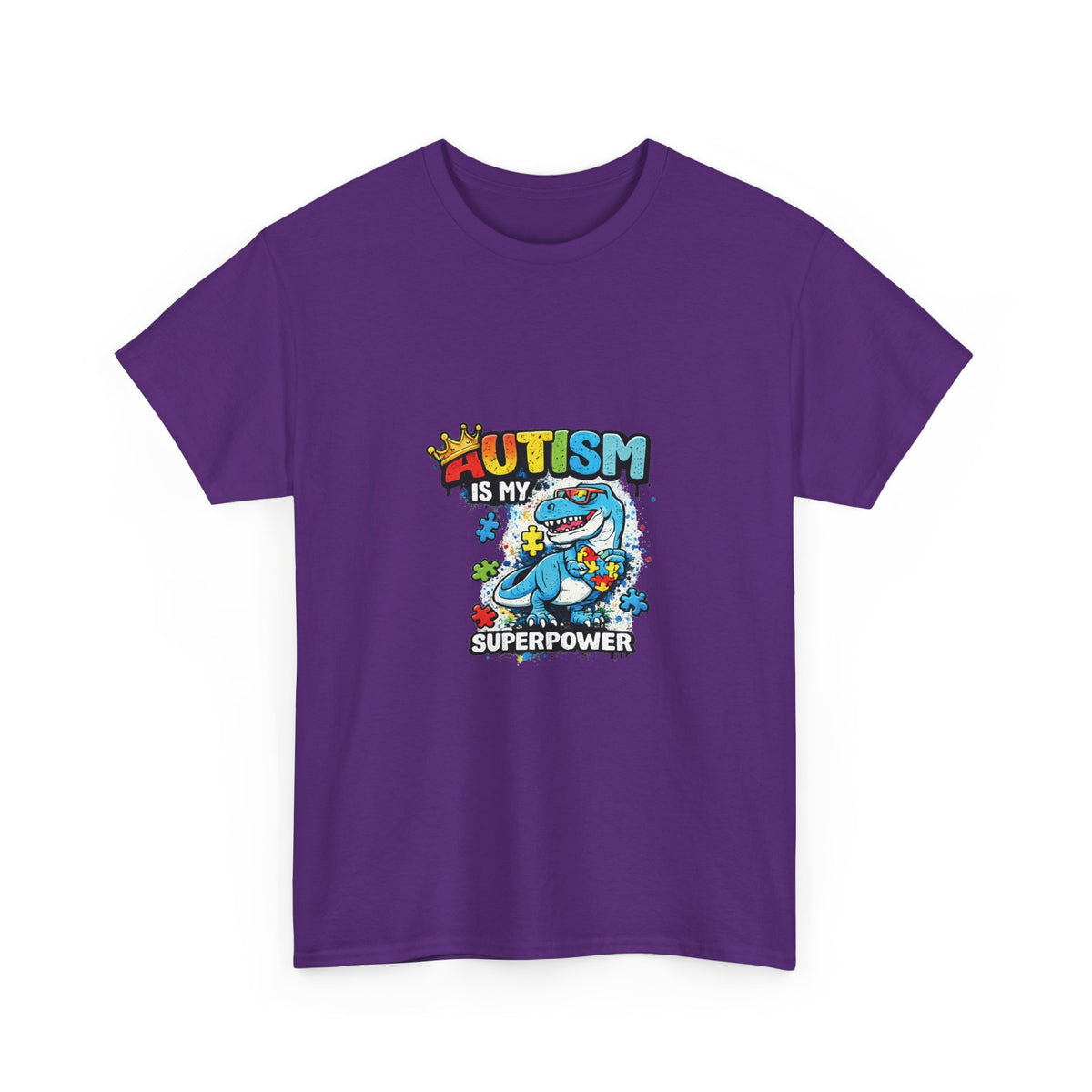 Autism Is My Superpower T-Shirt | Puzzle Piece Shark Design