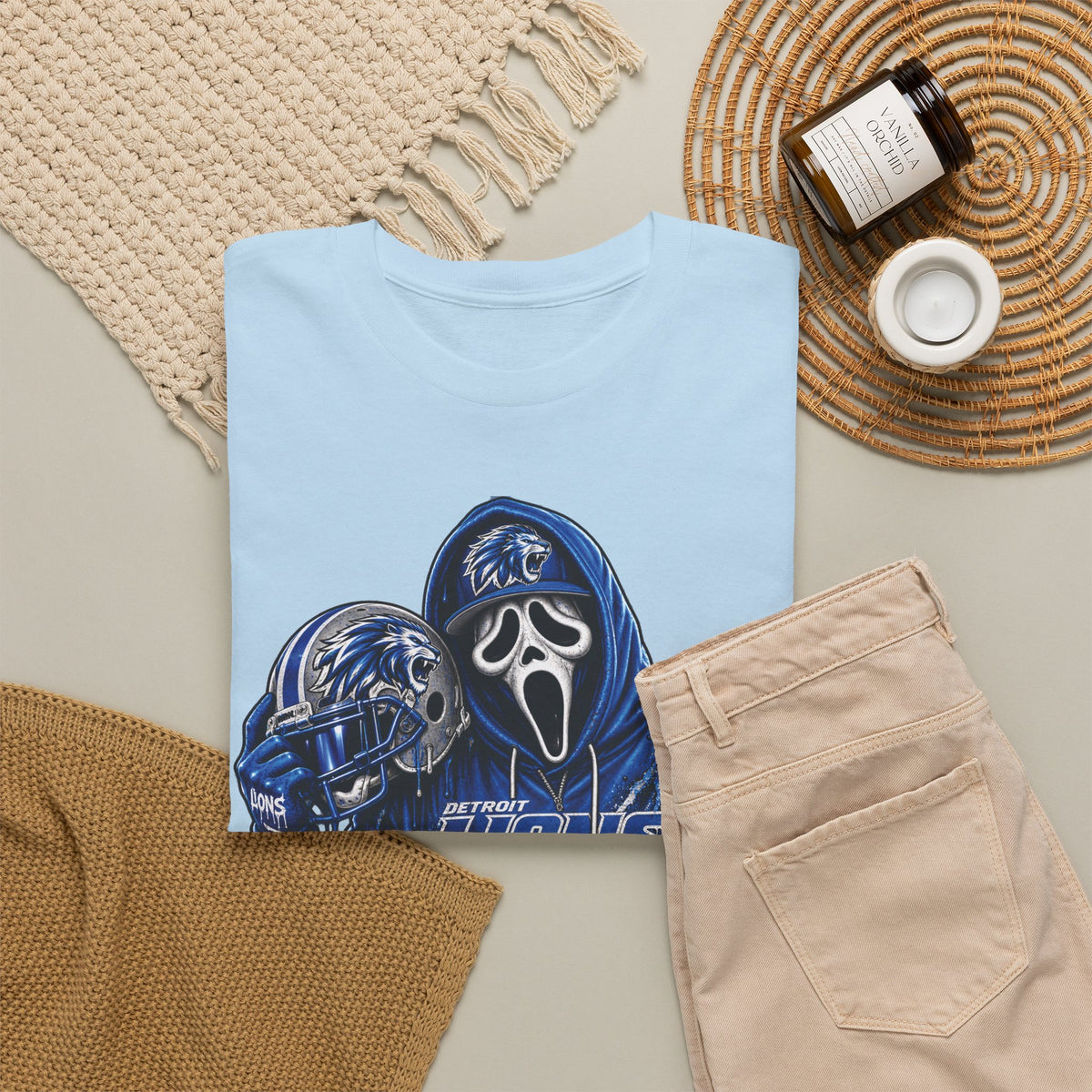 Scream Mask Football Player T-Shirt | Grunge Jersey Number 20
