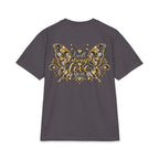 Dolly Floral Portrait T-Shirt | Butterfly 'Love Always' Back