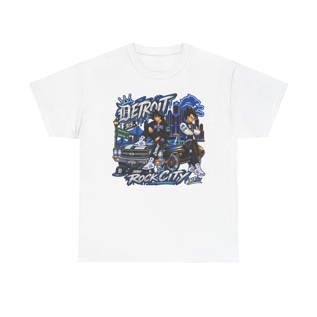 Detroit Rock City Tee | Vintage Car, Cityscape Hip Hop Graphic