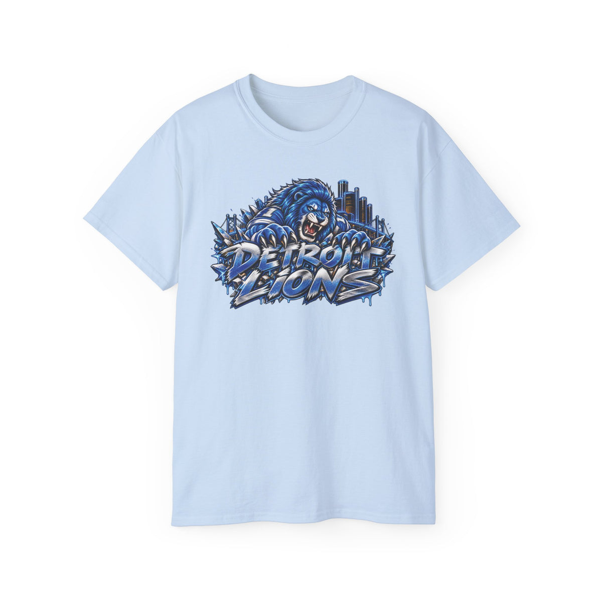 Detroit Lion graphic tee | I Bleed Blue go Lion shirt
