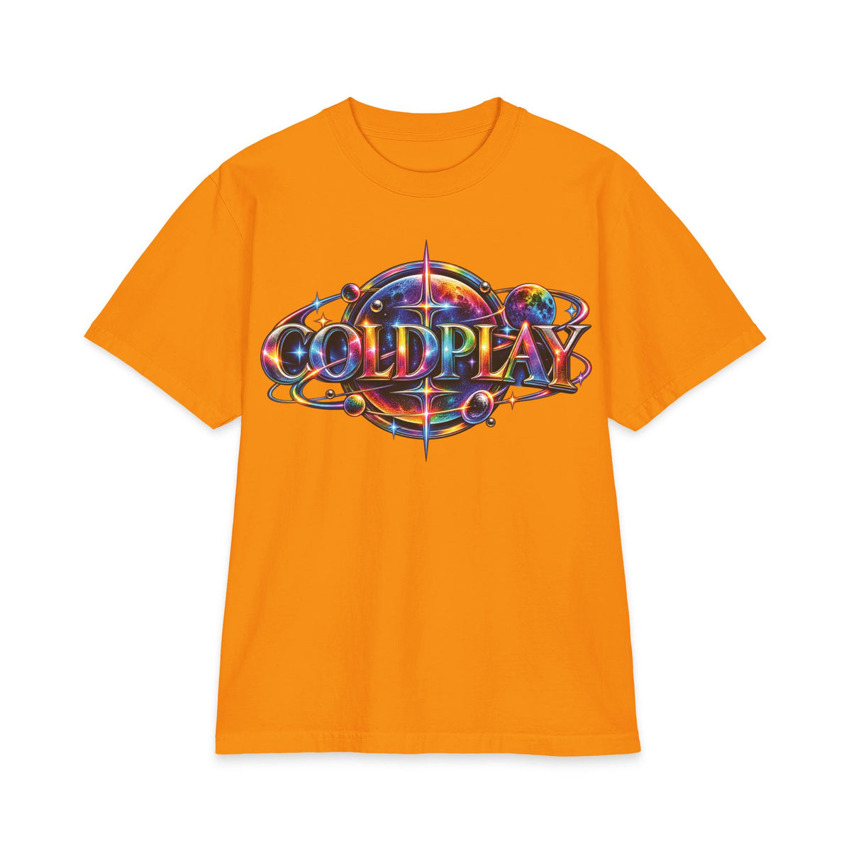 Coldplay band portrait T-Shirt | Colorful watercolor logo tee