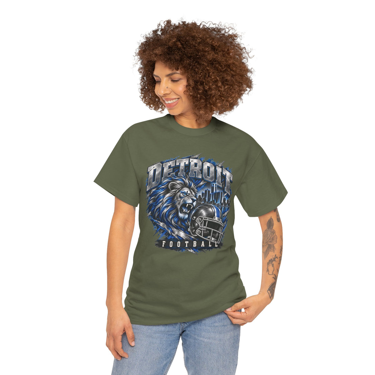 Detroit Football Lion Graphic Tee