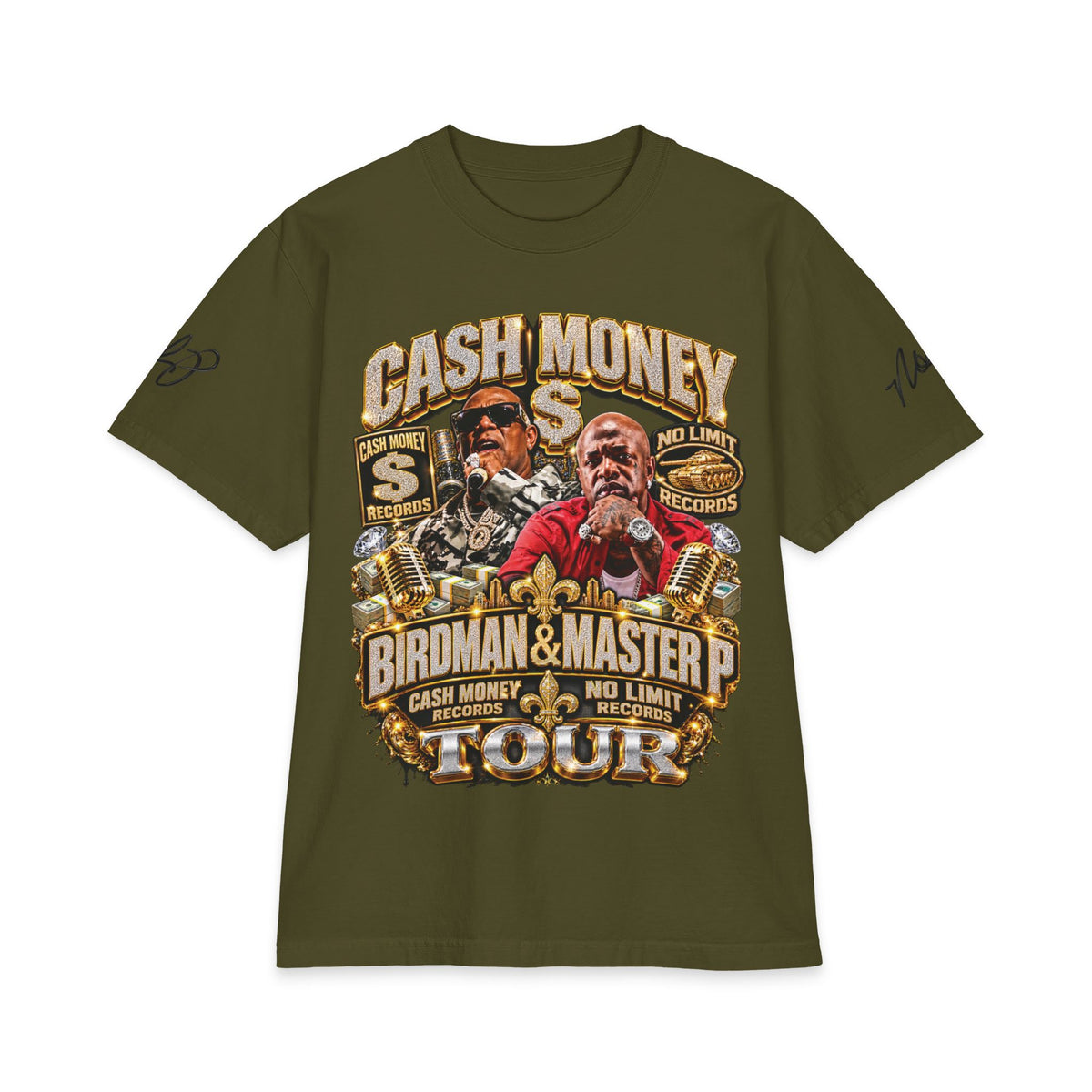 Cash Money Birdman & Master P Tour T-Shirt | Rap Hip Hop Vintage Logo