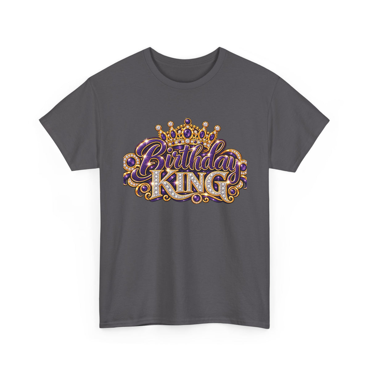 Birthday King Crown Graphic T-Shirt