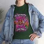 All The Pretty Girls Roll Like This T-Shirt | Pink Graffiti Cannabis Hands Design