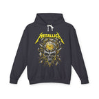 Metallica Skull & Broken Clock Hoodie | Band Logo Rock Music Sweatshirt