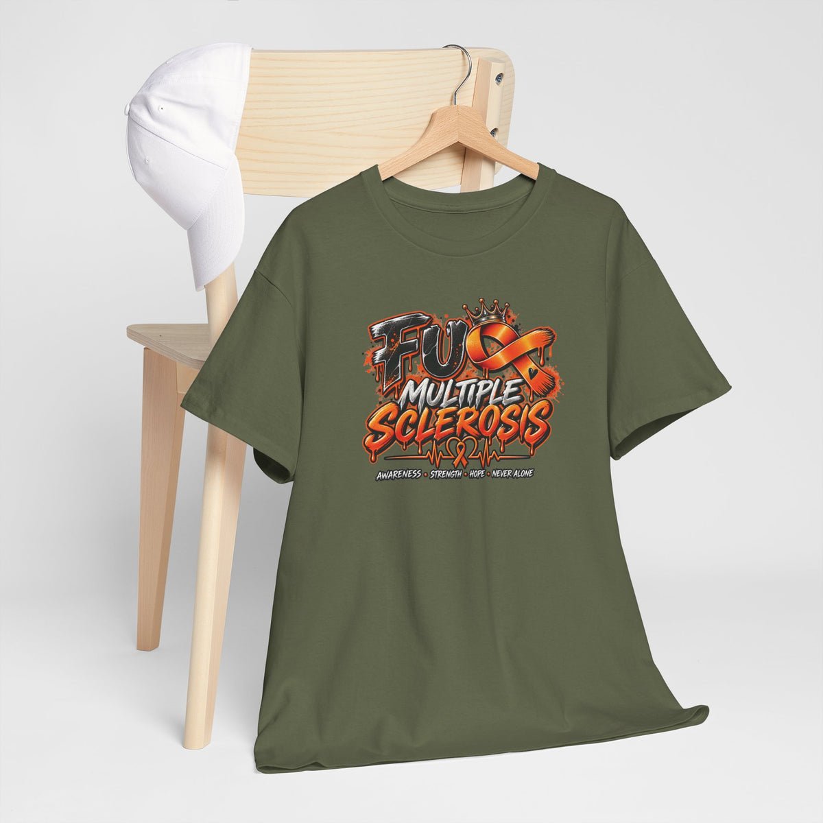 Fight Multiple Sclerosis T-Shirt | MS Awareness Ribbon, Neurology Support