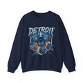 Detroit Football Player Illustration Sweatshirt | 313 City Gridiron Crewneck