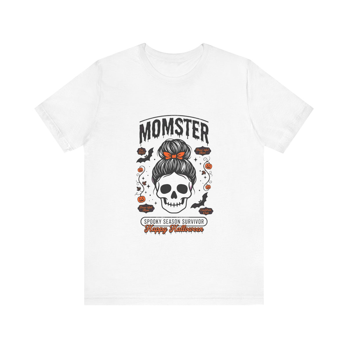 Momster Skull Momster Tee | Halloween Mom Shirt, Spooky Season Survivor