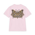 Dolly Floral Portrait T-Shirt | Butterfly 'Love Always' Back