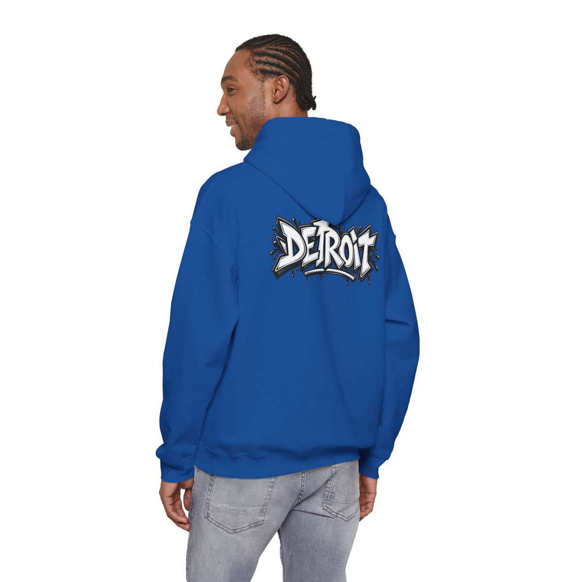 Detroit Graffiti Lion Hoodie | Colorful Street Art Pullover