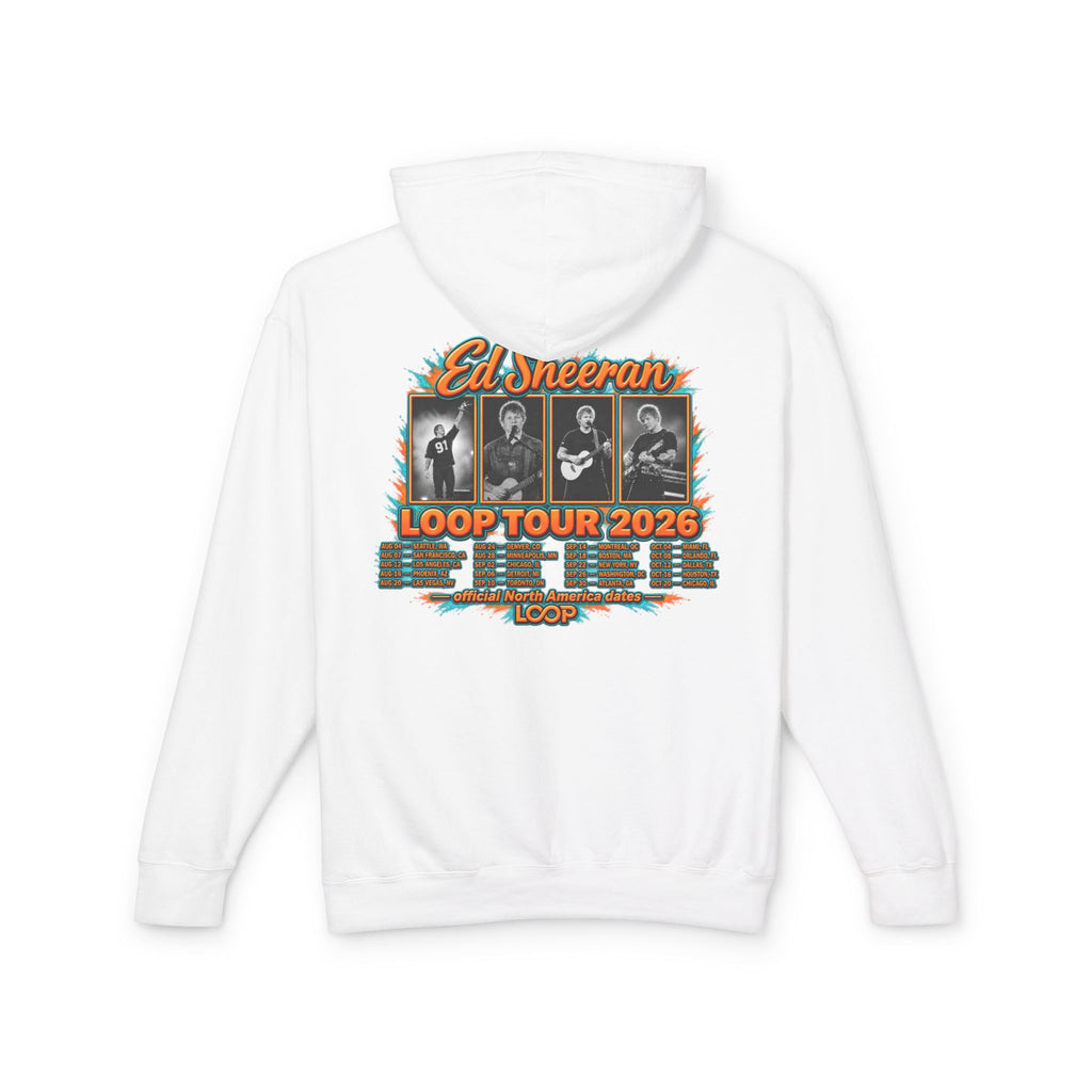 Ed Sheeran Portrait Hoodie | Loop Tour 2026 Back Design