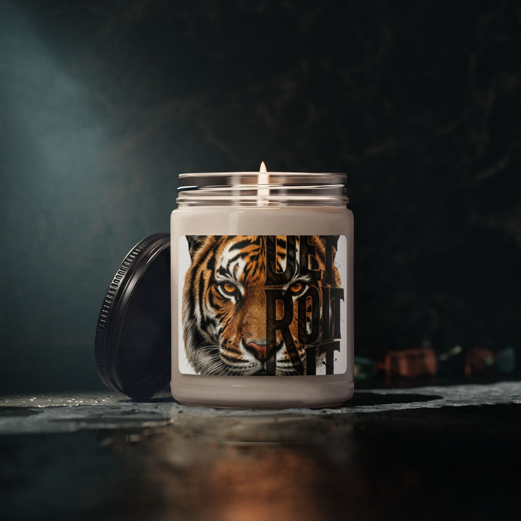 Tiger Face Graphic Candle | 9oz Soy Candle