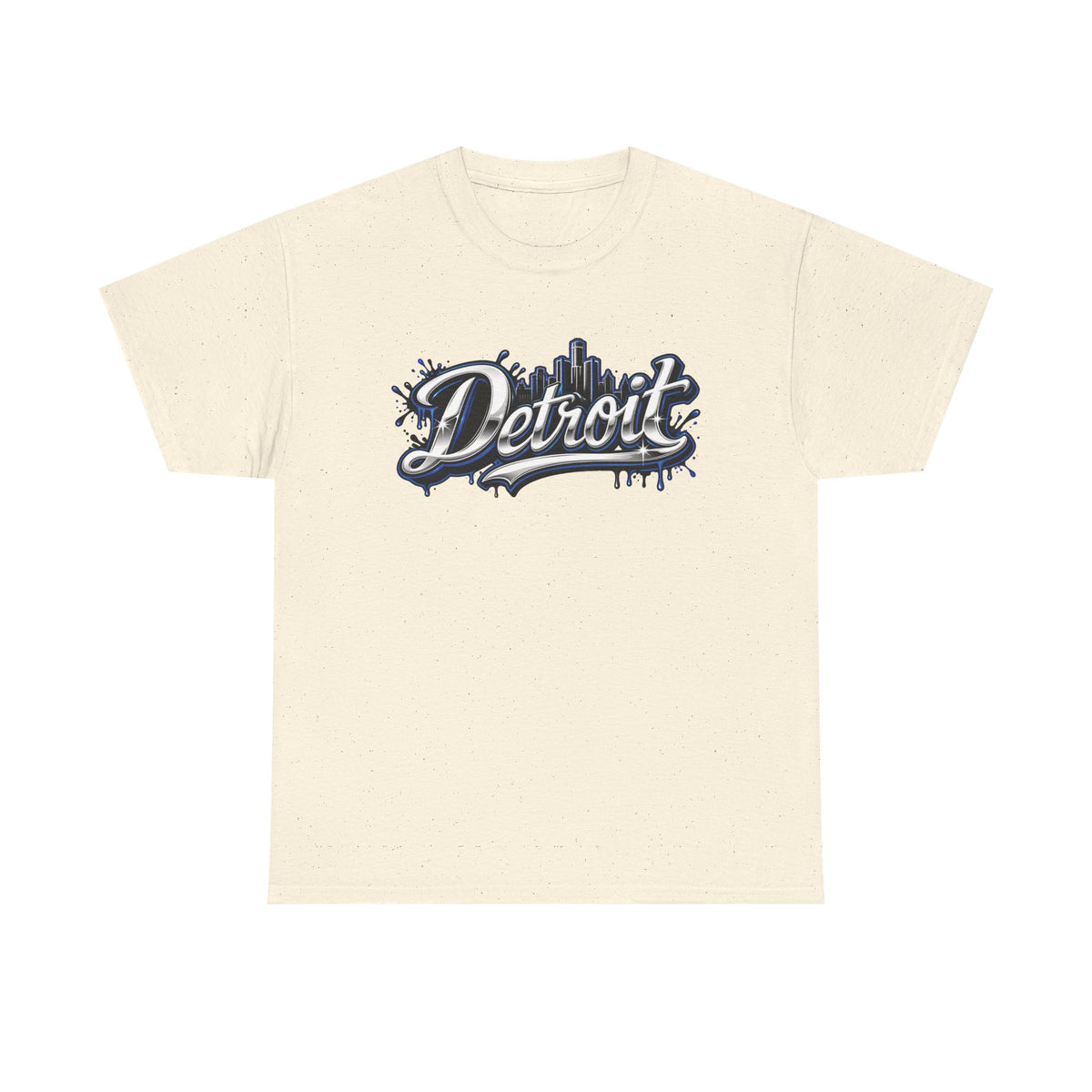 Detroit Script Tee | 313 Drip Skyline T-Shirt